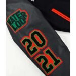 1619 Freedom School Motto 2.0 Varsity Jacket - Image 3