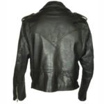 Men’s 1960s Motorcycle Belted Black Leather Jacket - Image 2