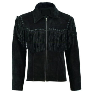 Men Suede Leather Western Jacket