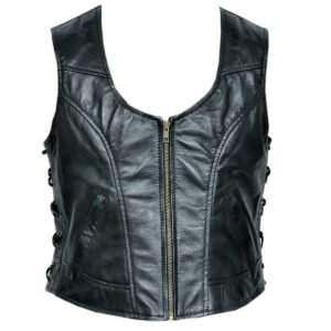 Men Motorcycle Leather Vest