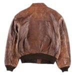 80s A2 Flight Vintage Style Military Real Leather Jacket - Image 2