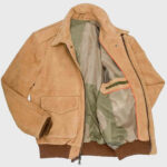 A-2 Flight Gentleman Pilot Suede Bomber Jacket - Image 3