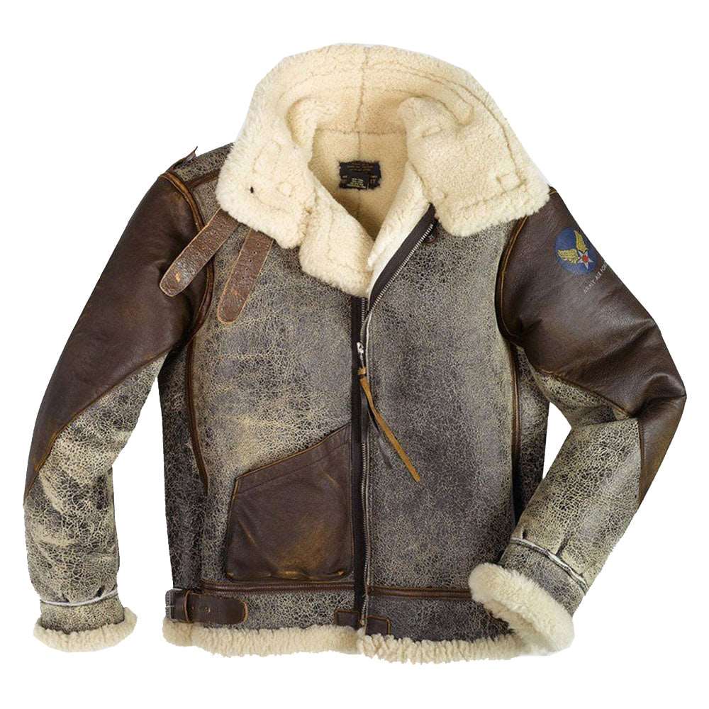 B-3-Leather-Bomber-Jacket-100-Missions-_1 B-3 Leather Bomber Jacket - 100 Missions - Image 1