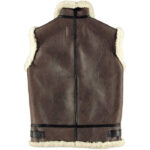 B3 Shearling Sheepskin Leather Vest - Image 2