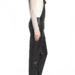 Black Leather Overalls Full Body Ladies Romper - Edgy and Fashion-Forward - Image 3