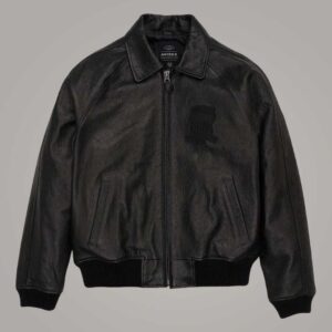 Black Limited Edition Avirex Leather Jacket