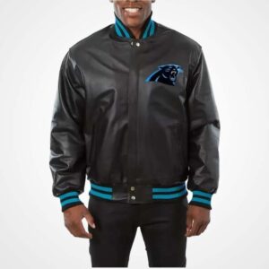Carolina Panthers Black Leather Jacket for Men