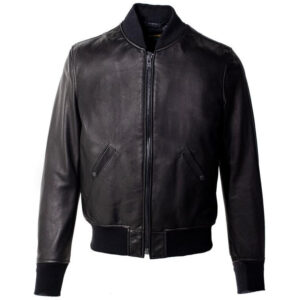 Cowhide Leather Bomber Jacket