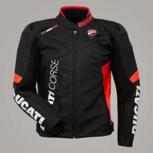 Ducati Racing Leather Jacket Genuine Leather Motorcycle Jacket for Men