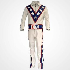 Evel Knievel Style Leather Motorcycle Suit