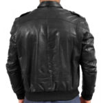 Flying Leather Bomber Jacket for Men - Image 2