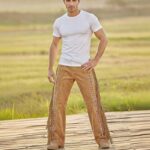 Handmade Suede Fringe Beaded Pants - Image 2