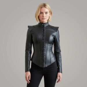 Handmade Steampunk Leather Corset Jacket