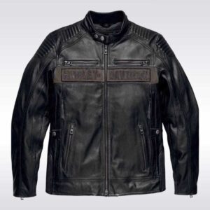 Harley Davidson Mens Asylum Leather Motorcycle Jacket
