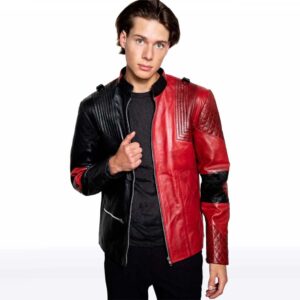Harley Live Fast Die Clown Leather Costume Jacket