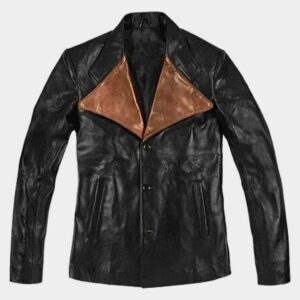 Jim Morrison The Doors Black Genuine Leather Biker Jacket