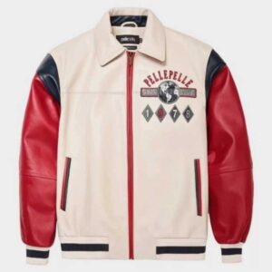 Marc Buchanan Pelle Pelle Soda Club Genuine Cowhide Bomber Leather Jacket for Men