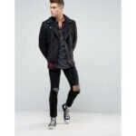 Men Black Pure Suede Leather Motorcycle Jacket - Image 4