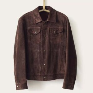 Men?s Brown Suede Leather Trucker Jacket ? Custom Made