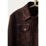 Men’s Brown Suede Leather Trucker Jacket – Custom Made - Image 3