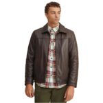 Men's Classic Dark Brown Leather Jacket