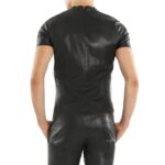 Men's Lamb Leather T-Shirt - Image 2