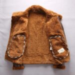 Men's B3 Military Sheepskin Shearling Bomber Jacket - Image 4