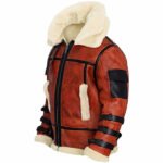 Men's B6 RAF Aviator Sheepskin Leather Shearling Bomber Jacket - Image 4