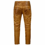 Men's Burnt Brown Leather Pant - Image 2