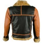 Men's Faux Shearling Bomber Jacket - Image 2