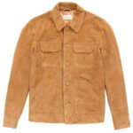 Men's Genuine Suede Leather Trucker Jacket