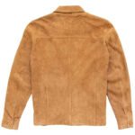 Men's Genuine Suede Leather Trucker Jacket - Image 2