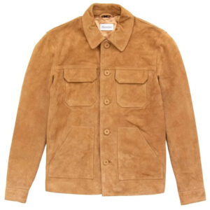 Men's Genuine Suede Leather Trucker Jacket