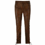Men's Lace Up Cowboy Leather Pant
