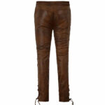 Men's Lace Up Cowboy Leather Pant - Image 2