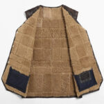 Men's Sheepskin Leather Vest with Fur Lining - Image 3