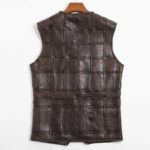 Men's Sheepskin Leather Vest with Fur Lining - Image 2