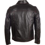 Men's Soft Real Leather Classic Harrington Fashion Jacket - Image 3