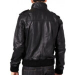 Men's Trendy Soft Sheepskin Front Zipped Bomber Jacket - Image 2