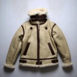 Men's Winter White B3 Shearling Sheepskin Jacket - Image 3