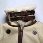 Men's Winter White B3 Shearling Sheepskin Jacket - Image 4