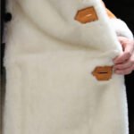 Men's Yellow Sheepskin Shearling Long Fur Coat - Image 5