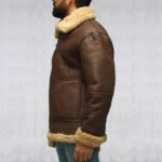 Men's Aviator B3 Sheepskin WW2 Flying Jacket - Image 4