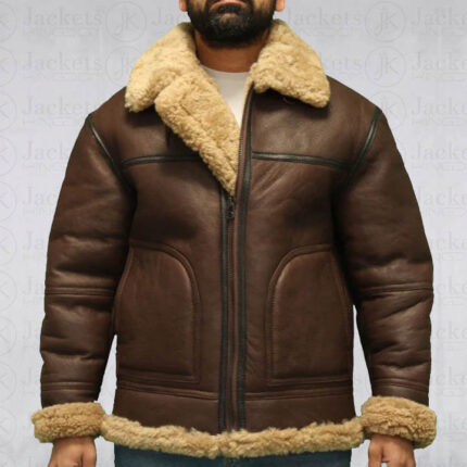 Men's Aviator B3 Sheepskin WW2 Flying Jacket