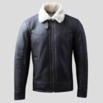 Men's Flying Sheepskin Shearling Leather Jacket - Image 2