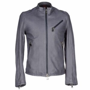 Men?s Slim Fit Fashion Biker Leather Jacket