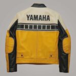 Yamaha Racing Cafe Racer Leather Jacket for Men - Image 2