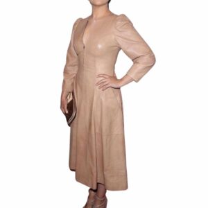 Cocktail Genuine Leather Mini Party Dress For Women