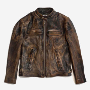 Vintage Horsehide Leather Jacket For Men