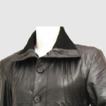 New Look Women's Black Leather Bomber Jacket - Image 2